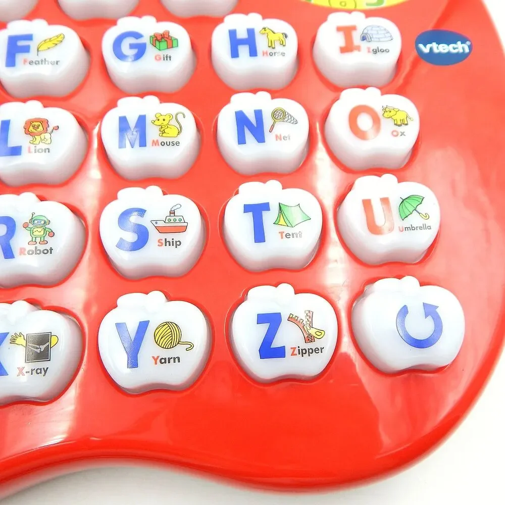 VTECH Light Up Alphabet Apple Interactive Electronic Learning Toy 1390 Working